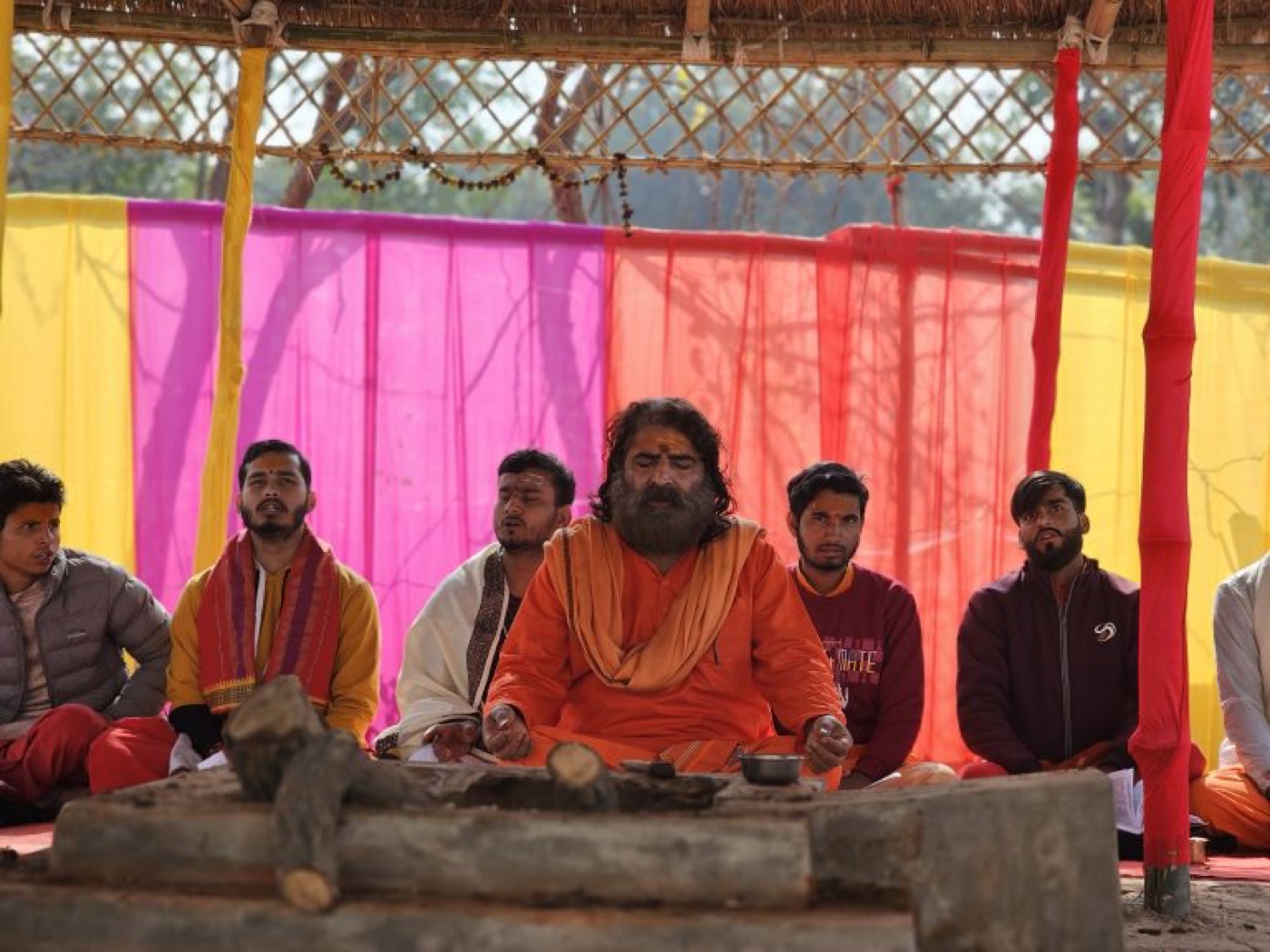 Swamiji Leading a Puja